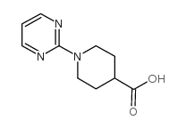 1-(嘧啶-2-基)哌啶-4-甲酸结构式