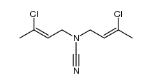 bis-(3-chloro-but-2-enyl)-carbamonitrile结构式