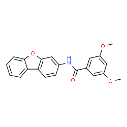 N-dibenzo[b,d]furan-3-yl-3,5-dimethoxybenzamide结构式