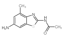 N-(6-氨基-4-甲基-苯并噻唑-2-基)-乙酰胺结构式