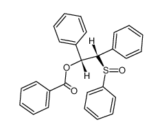 erythro-2-Phenylsulfinyl-1,2-diphenyl-1-ethylbenzoat结构式