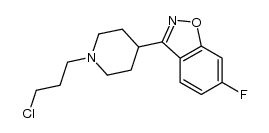 3-[1-(3-chloropropyl)-4-piperidinyl]-6-fluoro-1,2-benzisoxazole结构式