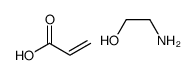acrylic acid, compound with 2-aminoethanol (1:1) structure