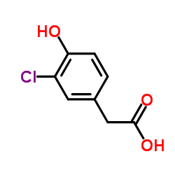 3-Chloro-4-hydroxyphenylacetic acid structure