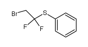 2-bromo-1,1-difluoroethyl phenyl sulfide Structure