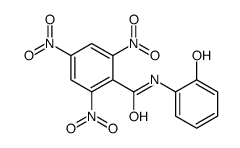 N-(2-hydroxyphenyl)-2,4,6-trinitrobenzamide Structure