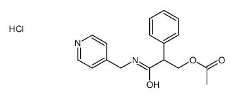 [3-oxo-2-phenyl-3-(pyridin-4-ylmethylamino)propyl] acetate,hydrochloride Structure