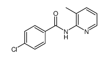 4-Chloro-N-(3-methyl-2-pyridinyl)benzamide结构式
