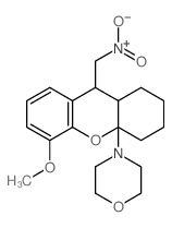 4-[5-methoxy-9-(nitromethyl)-1,2,3,4,9,9a-hexahydroxanthen-4a-yl]morpholine Structure