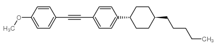反式-1-(2-(4-甲氧基苯基)乙炔)-4-(4-戊基环己基)苯结构式