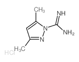 3,5-dimethylpyrazole-1-carboximidamide hydrochloride Structure