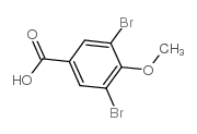 3,5-二溴-4-甲氧基苯甲酸结构式