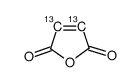 顺丁烯酸酐-2,3-13C2结构式