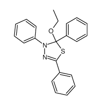 2-ethoxy-2,3-dihydro-2,3,5-triphenyl-1,3,4-thiadiazole结构式