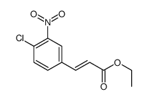 ethyl 3-(4-chloro-3-nitrophenyl)prop-2-enoate Structure