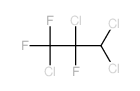 Propane,1,2,3,3-tetrachloro-1,1,2-trifluoro-结构式