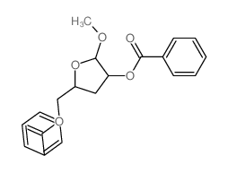 (4-benzoyloxy-5-methoxy-oxolan-2-yl)methyl benzoate Structure