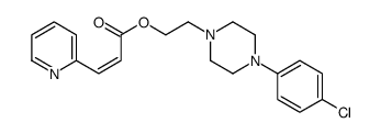 2-[4-(4-chlorophenyl)piperazin-1-yl]ethyl (E)-3-pyridin-2-ylprop-2-enoate Structure
