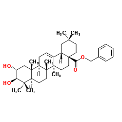 Benzyl (2α,3β)-2,3-dihydroxyolean-12-en-28-oate Structure