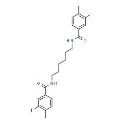 N,N'-1,6-Hexanediylbis(3-iodo-4-methylbenzamide) Structure
