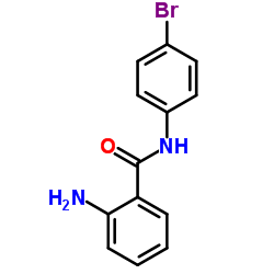 2-氨基-N-(4-溴苯基)苯甲酰胺结构式