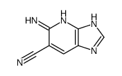 (9ci)-5-氨基-1H-咪唑并[4,5-b]吡啶-6-甲腈结构式