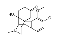 3,4-Dimethoxy-14-hydroxy-N-methyl-6-oxomorphinan Structure