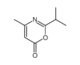 4-methyl-2-propan-2-yl-1,3-oxazin-6-one结构式