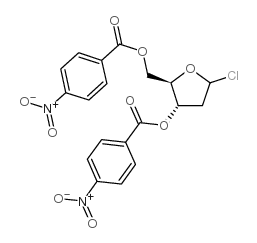 1-氯-3,5-二对硝基苯甲酰氧基-D-呋喃核糖结构式
