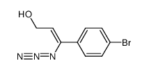 (Z)-3-azido-3-(4-bromophenyl)prop-2-en-1-ol结构式
