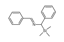 1-phenyl-N-(phenyl(trimethylsilyl)methyl)methanimine结构式