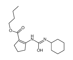 1-环己基-3-(2-丁氧基羰基-1-环戊烯)脲结构式