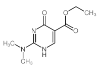 2-(二甲基氨基)-6-氧代-1,6-二氢嘧啶-5-羧酸乙酯结构式