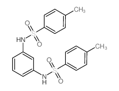 4-methyl-N-[3-[(4-methylphenyl)sulfonylamino]phenyl]benzenesulfonamide Structure