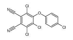 3,4,6-trichloro-5-(4-chlorophenoxy)benzene-1,2-dicarbonitrile结构式