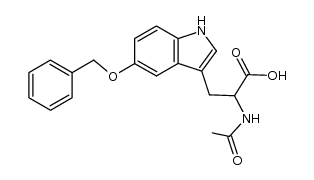 5-benzyloxy-Nb-acetyl-L-tryptophan结构式