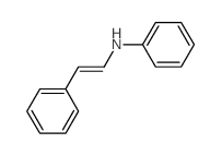 Benzenamine,N-(2-phenylethenyl)-结构式