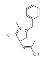 (2S)-2-acetamido-N-methyl-3-phenylmethoxypropanamide结构式