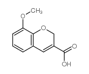 8-甲氧基-2H-苯并吡喃-3-甲酸结构式