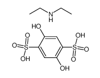 2,5-dihydroxybenzene-1,4-disulphonic acid-bisdiethylamine salt Structure