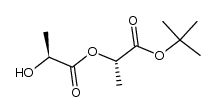 2-{2-hydroxypropanoyloxy}propanoic acid tert-butyl ester结构式