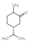 2-甲基-5-(1-甲基乙基)环己酮结构式
