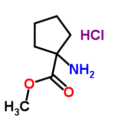 Methyl 1-aminocyclopentanecarboxylate hydrochloride structure