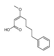 3-methoxy-7-phenylhept-2-enoic acid Structure
