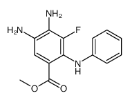 Methyl 4,5-diamino-3-fluoro-2-(phenylamino)benzoate Structure