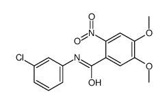 N-(3-chlorophenyl)-4,5-dimethoxy-2-nitrobenzamide Structure