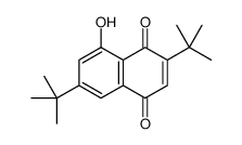 2,6-ditert-butyl-8-hydroxynaphthalene-1,4-dione Structure