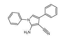 2-氨基-1,4-二苯基-吡咯-3-甲腈结构式