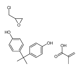 4,4’-(1-甲基-1,2-亚乙基)二苯酚与氯甲基环氧乙烷和2-甲基丙烯酸酯的聚合物结构式
