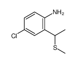 4-chloro-2-(1-methylsulfanylethyl)aniline结构式